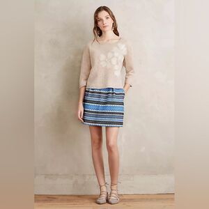 Nomad Morgan Carper Embroidered Jacquard Skirt L Artisan Traditional Travel